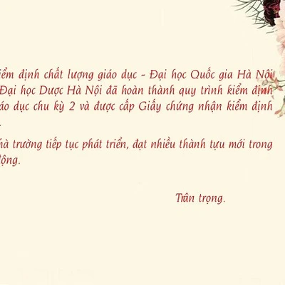 NHỮNG ĐIỀU CÓ THỂ BẠN CHƯA BIẾT VỀ TRƯỜNG ĐẠI HỌC DƯỢC HÀ NỘI